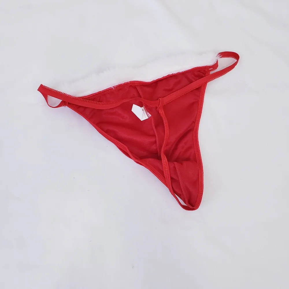 Christmas Red Santa Men's G String Thong T Back Underwear Large NWOT